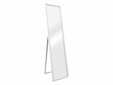 Miroir sur pied giovinazzo psyché inclinable 150 x 35 cm blanc [en.casa]