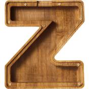 Ranipobo - Tirelire en bois pour gar cons et filles Pimpimsky, tirelire decorative moderne en forme de cadre de tirelire lettre - lettre z