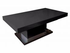 Table basse relevable extensible setup noir brillant 20100842812
