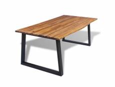 Table de salon salle à manger design 200 bois acacia