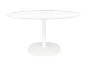 Table ronde Multiplo Verre / Ø 118 cm - Kartell blanc