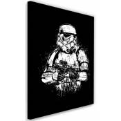 Tableau Star Wars Stormtrooper - 40 x 60 cm - Noir,