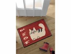 Tapis chambre paillasson catty home tx rouge 50 x 75