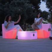 TARIDA-Table basse lumineuse LED d'extérieur RGB solaire