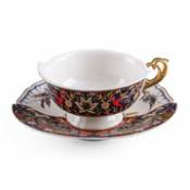 Tasse à thé Hybrid Kannauj / Set tasse + soucoupe - Seletti multicolore en céramique