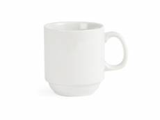 Tasses empilables blanches 284ml olympia - vendues
