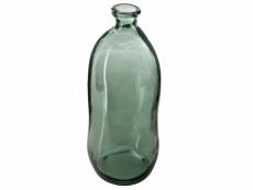 Vase bouteille verre recyclé h73 vert - atmosphera