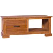 Vidaxl - Cabinet télévisé en bois avec un design élégant équipé d'un tiroir et d'un compartiment