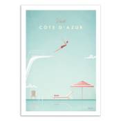 Affiche 50x70 cm - Visit Cote d'Azur - Henry Rivers