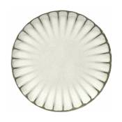 Assiette en grès blanche 21 cm Inku - Serax