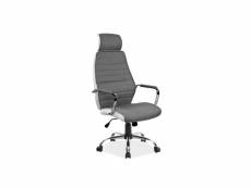 Chaise de bureau - q035 - 59 x 52 x 121 cm - gris