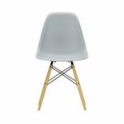 Chaise DSW - Eames Plastic Side Chair / (1950) - Bois clair - Vitra gris en plastique