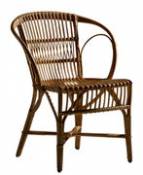 Chaise Robert / Réédition 1902 - Sika Design marron en fibre végétale