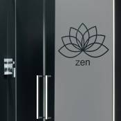 Film Occultant zen fleur de lotus pour Vitre/Douche