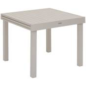 Hesperide - Table de jardin extensible Piazza argile 8 places en aluminium traité en epoxy - Hespéride - Argile