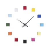 Horloge Murale Bricolage Cubique Multicolore - Blanc