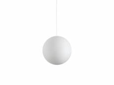Ideal lux carta - suspension d'intérieur globe à 1 lumière, blanc, e27
