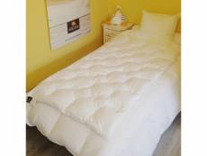 Jeté de lit blanc blanc 90x150 cm 30% duvet neuf