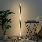 Lampadaire H120 cm torsade noir LED - Kazan