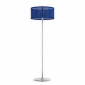 Lampadaire solaire La Lampe Padère LED / Hybride & connectée - Recharge solaire + dock USB - Maiori bleu en métal