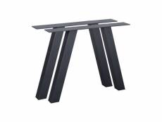 Pieds de table d'éxterieur en métal noir tablo 06904277