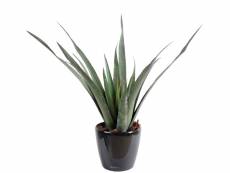 Plante artificielle haute gamme spécial extérieur / aloe artificielle ferox - dim : 65 x 60 cm -pegane-