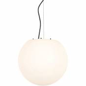 QAZQA nura - Suspension Moderne - 1 lumière - Ø 35 cm - Blanc - Moderne - Éclairage extérieur - Blanc