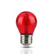 Silumen - Ampoule led E27 Filament 2W G45 - Rouge Rouge