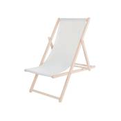 Springos - Chaise longue imprimée en bois de hêtre graphisme personnalisé Chaise longue personnalisée - grigio chiaro