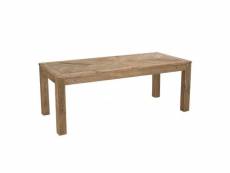 Table de repas rectangulaire 200 cm en bois recyclé