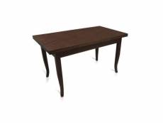 Table extensible, coloris noyer, 160x85x79,50 cm, avec 2 rallonges de 40 cm 8052773814850