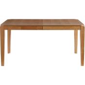 Table extensible rallonges intégrées rectangulaire en bois clair L150-180 cm bolly - Frêne