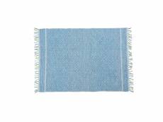 Tapis moderne ontario, style kilim, 100% coton, bleu, 200x140cm 8052773471589