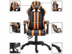 Vidaxl chaise de jeu orange similicuir 20214