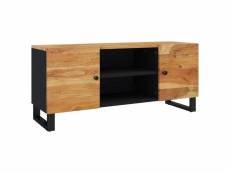 Vidaxl meuble tv 105x33x46 cm bois d'acacia massif