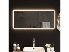Vidaxl miroir de salle de bain à led 90x40 cm