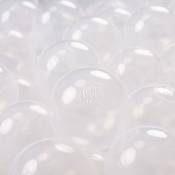 300 ∅ 7Cm Balles Colorées Plastique Pour Piscine Enfant Bébé Fabriqué En eu, Transparent - transparent - Kiddymoon
