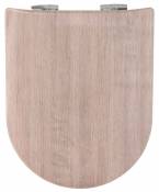 Abattant Double OLFA Descente Assistée Chêne - Baltik Oak Mat - 42 à 47 cm X 36,5 cm
