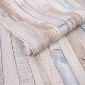 Adhésif rénovation & décoration Planches de bois 200 x 45cm Gris - gris