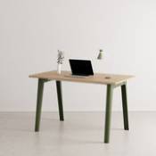 Bureau New Modern / 130 x 70 cm - Chêne éco-certifié - TIPTOE vert en métal