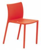 Chaise empilable Air-chair / Polypropylène - Magis orange en plastique