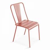 Chaise en métal argile - Argile
