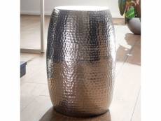 Finebuy table d'appoint métal aluminium 30 x 49,5