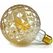 Groofoo - Ampoules led Vintage 4W Blanc Chaud 2700Kelvin Big Globe Cristal Ampoule led 220/240V Edison Vis E27 Base Spécialité Ampoule Décorative