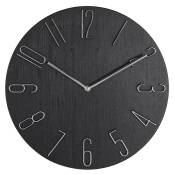 Horloge Murale Simple 12 Pouces Horloge Murale Horloge Montre Mode Chambre Horloge Murale-Noir
