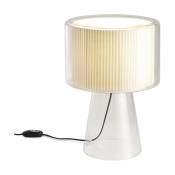 Lampe de bureau en verre soufflé blanc 53cm Mercer - Marset