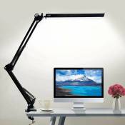 Lampe de bureau led avec pince Lampe d'architecte 3 couleurs avec bras pivotant Table de bureau