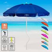 Parasol de plage léger visser protection uv Girafacile 200 cm Ermes Couleur: Bleu