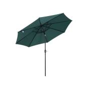 Parasol rond umbrella inclinable diamètre 300cm vert