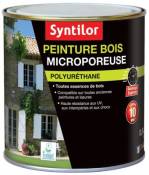 Peinture bois microporeuse intérieur extérieur satiné vert provence Syntilor 0 5L
